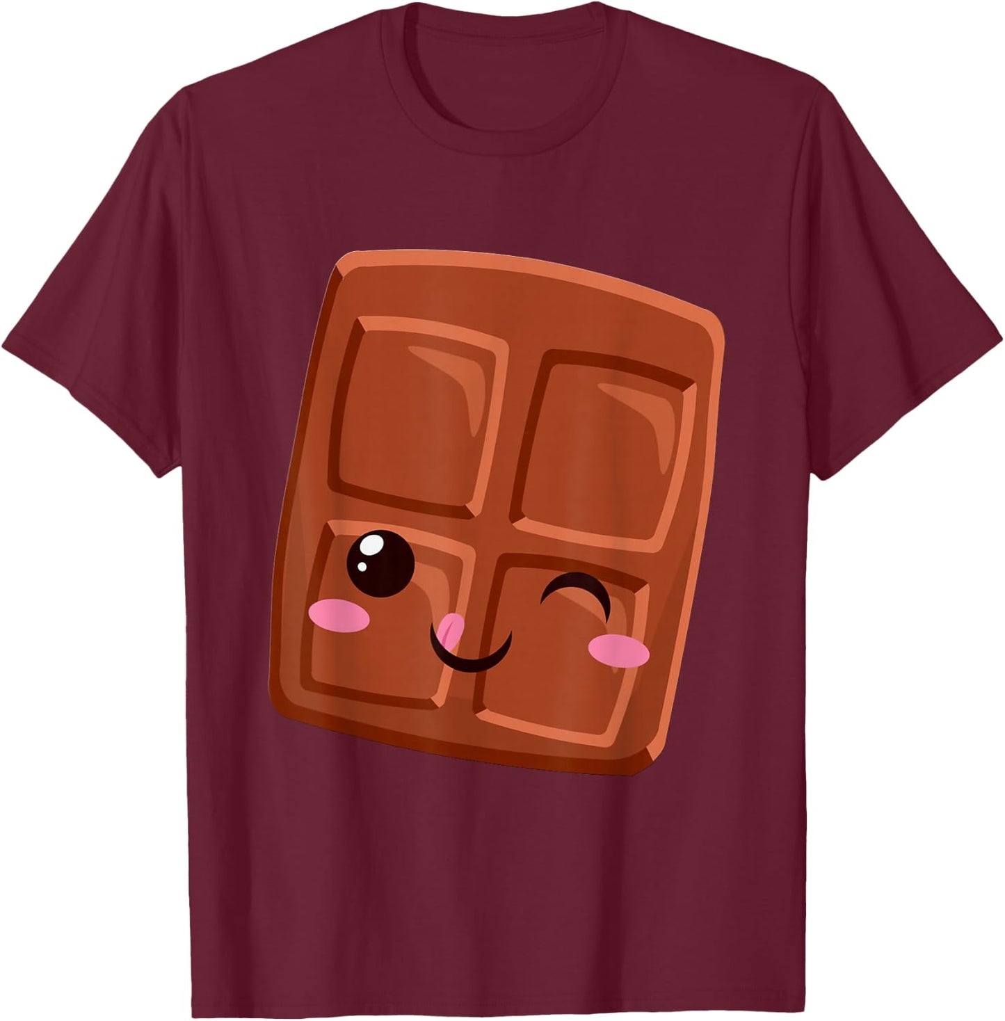 Kawaii Halloween Group Costume S'mores Small smore Chocolate T-Shirt - T-Shirt | Maroon