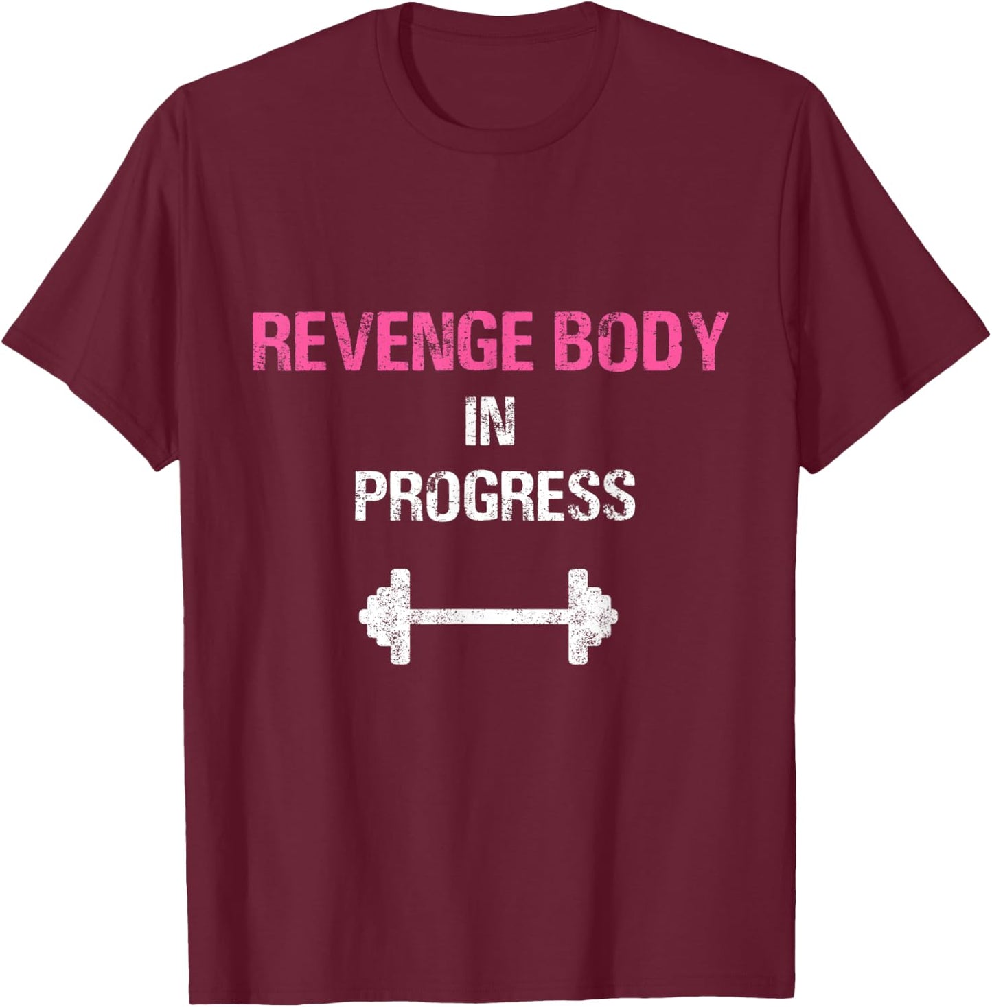 Revenge Body Gym Workout Sports Mindset Fitness T-Shirt - T-Shirt | Maroon