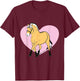 Fjord horse, Fjord, Fjordi with heart, a pony fan, cute horses T-Shirt - T-Shirt | Maroon