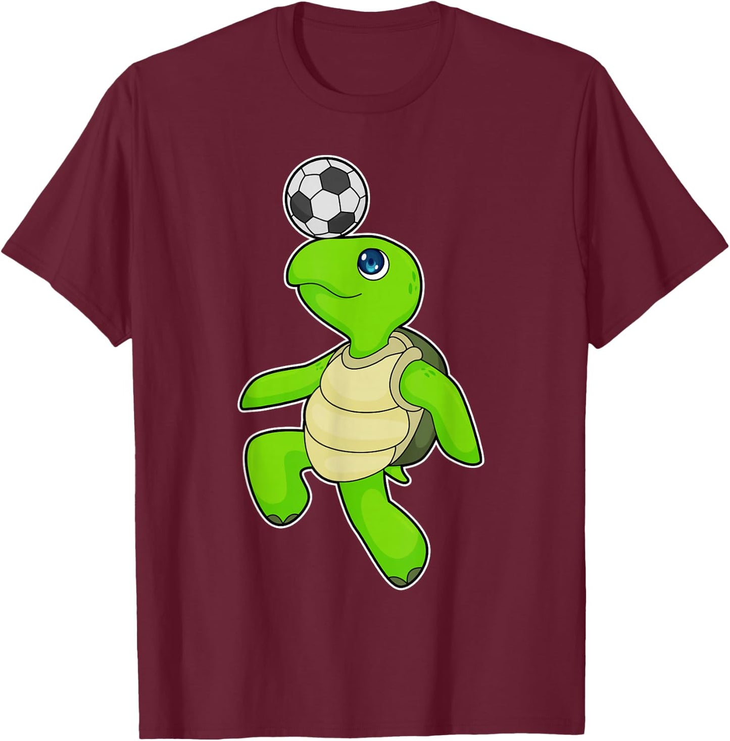 Turtle Soccer player Soccer Sports T-Shirt - T-Shirt | Maroon