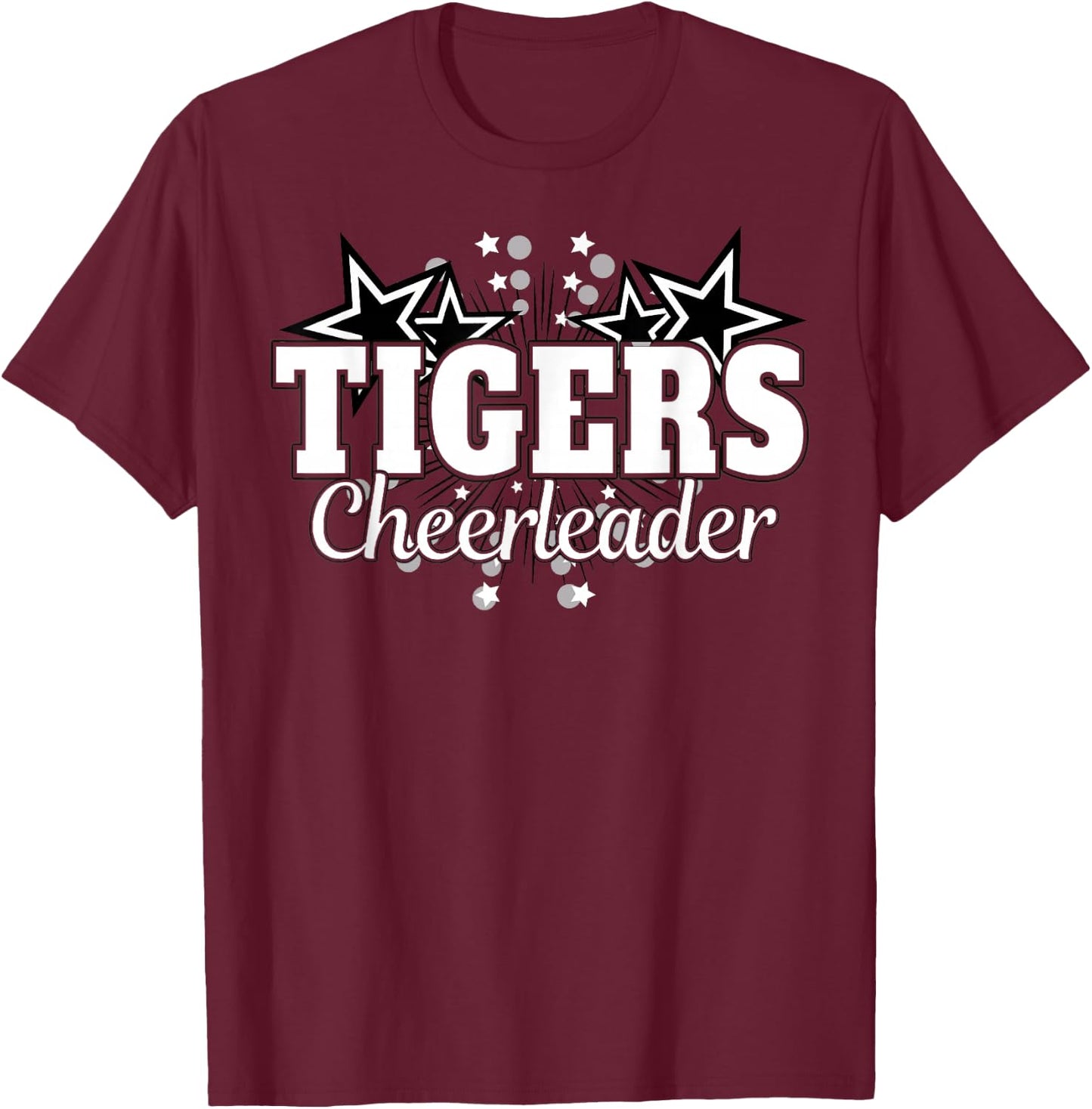 Tigers Cheerleader T-Shirt - T-Shirt | Maroon