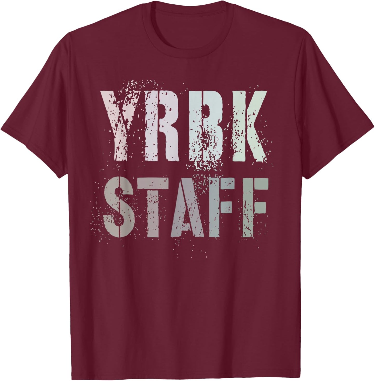 Funny YEARBOOK YRBK STAFF School Literary Club Teacher Team T-Shirt - T-Shirt | Maroon