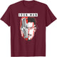 Marvel Comics Retro Classic Iron Man Tony Stark Split Face T-Shirt - T-Shirt | Maroon