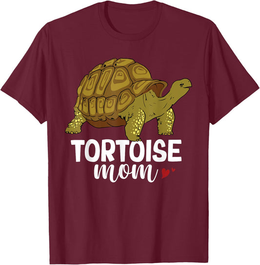 Tortoise Mom Mother's Day Reptile Women Turtle T-Shirt - T-Shirt | Maroon
