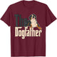 Bernese Mountain Dog Dog Dad Dogfather Dogs Daddy Father Women T-Shirt - T-Shirt | Maroon