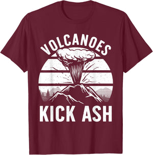 Cool Volcano Women Kids Volcanic Ash Volcano Lover T-Shirt - T-Shirt | Maroon
