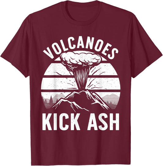 Cool Volcano Women Kids Volcanic Ash Volcano Lover T-Shirt - T-Shirt | Maroon