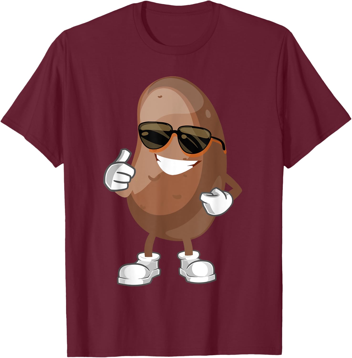 Simple Potato Fun Halloween Costume Vegetable Potato Lover T-Shirt - T-Shirt | Maroon