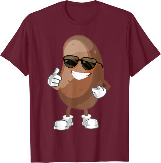Simple Potato Fun Halloween Costume Vegetable Potato Lover T-Shirt - T-Shirt | Maroon
