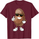 Simple Potato Fun Halloween Costume Vegetable Potato Lover T-Shirt - T-Shirt | Maroon