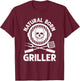 Funny Grilling Design Women BBQ Grill Griller Lovers T-Shirt - T-Shirt | Maroon