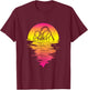 Roller Coaster Retro Pink 80s Vintage Retro Sunset T-Shirt - T-Shirt | Maroon