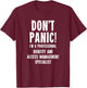 Identity and Access Management Specialist T-Shirt - T-Shirt | Maroon