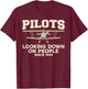 Cool Pilot Women Aircraft Pilot Airplane Flying T-Shirt - T-Shirt | Maroon