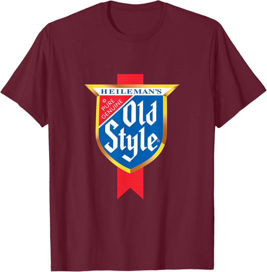 Old Style Beer Style - Logo T-Shirt - T-Shirt | Maroon