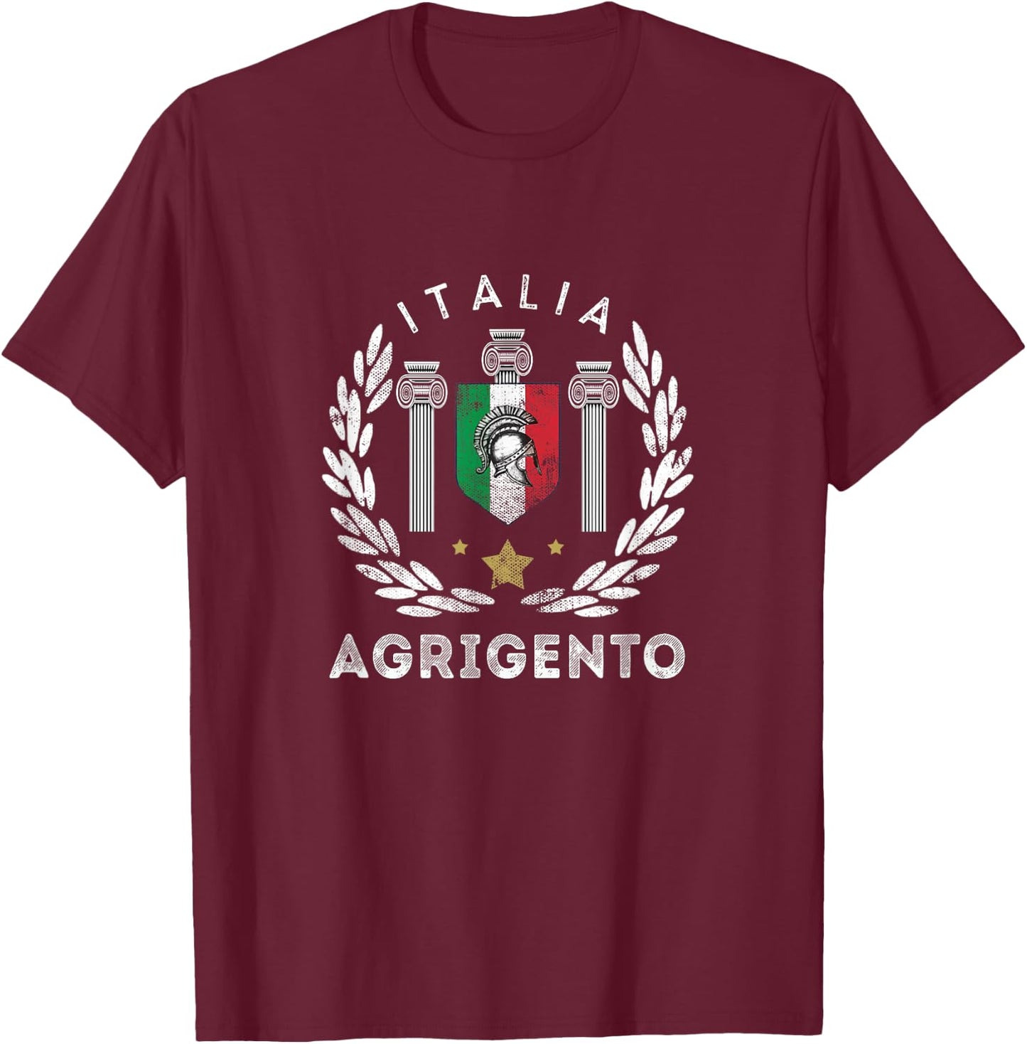 Agrigento, Italian Vacation Souvenir - Agrigento T-Shirt - T-Shirt | Maroon