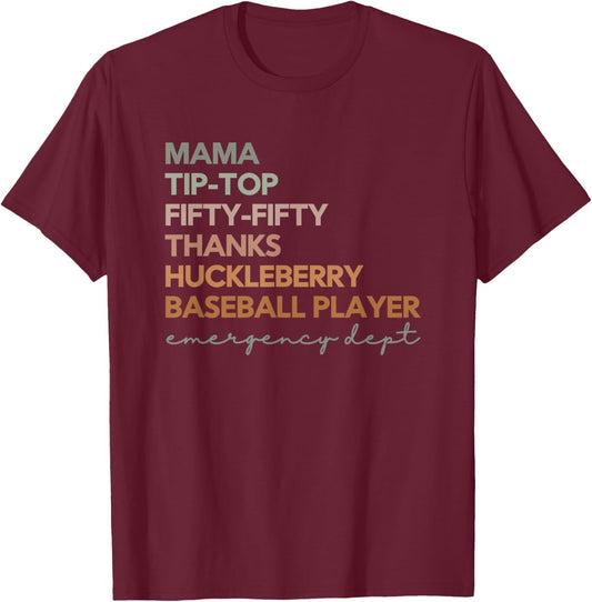 NIH Stroke Scale Emergency Department ER Nurse ER Doctor T-Shirt - T-Shirt | Maroon