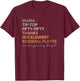 NIH Stroke Scale Emergency Department ER Nurse ER Doctor T-Shirt - T-Shirt | Maroon