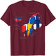 Vintage Scandinavia flag , Maps of Nordic countries T-Shirt - T-Shirt | Maroon