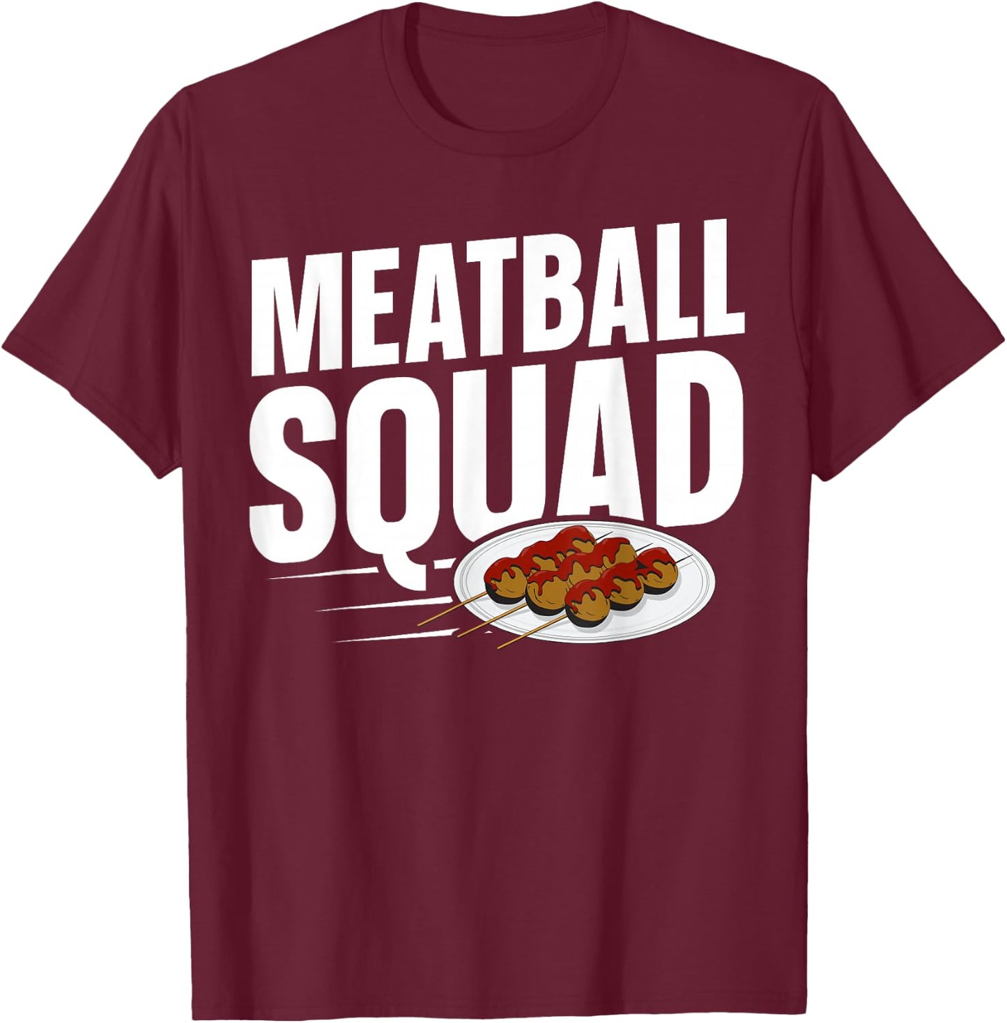 Meatball Squad T-Shirt - T-Shirt | Maroon