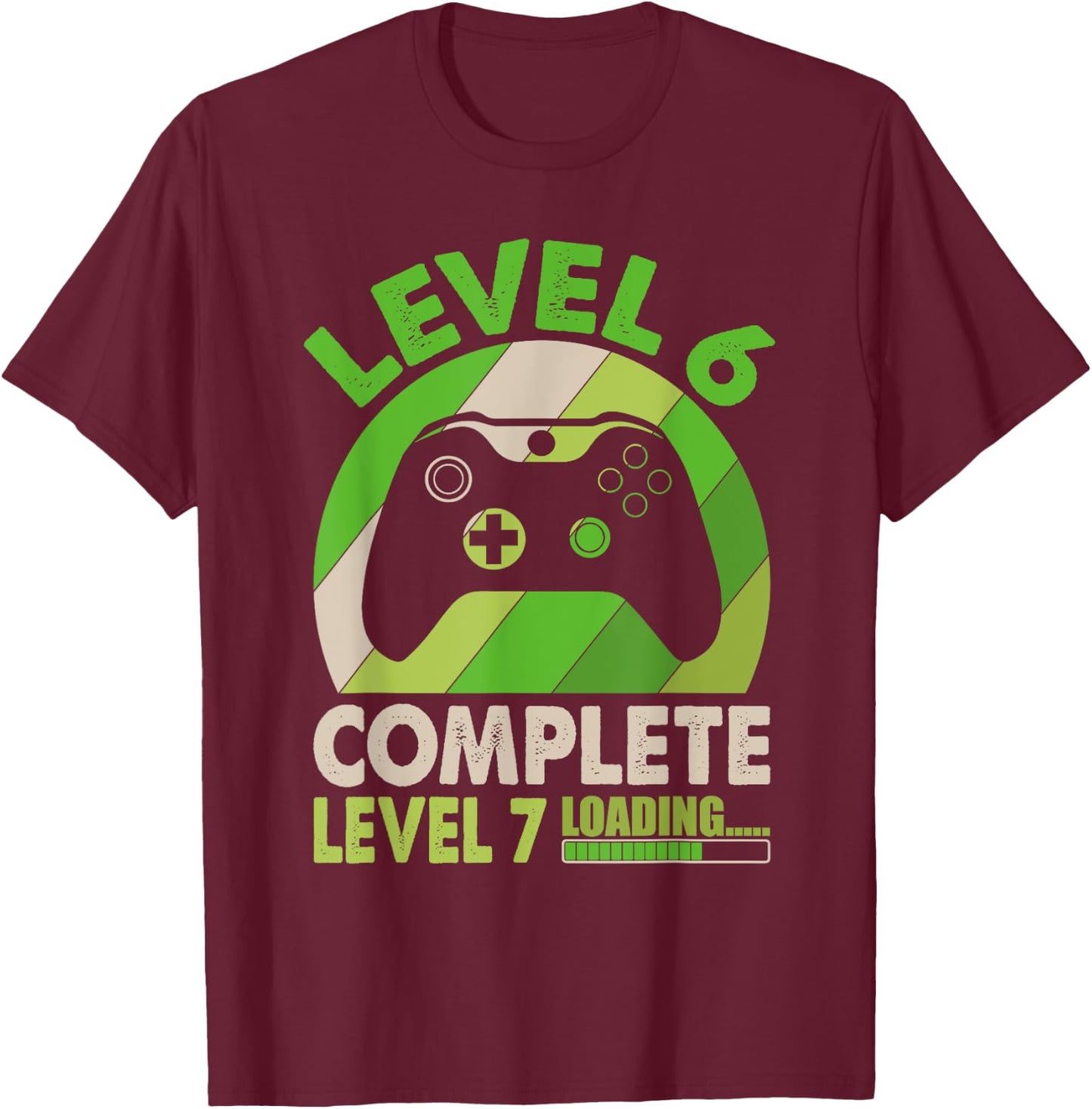 Level 6 Complete Level 7 Loading - 6th Wedding Anniversary T-Shirt - T-Shirt | Maroon