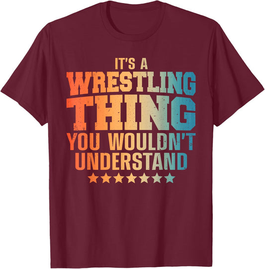 Best Wrestling Design Women Kids Wrestle Wrestler T-Shirt - T-Shirt | Maroon
