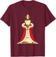Chess King Piece Costume Chess Club Halloween T-Shirt - T-Shirt | Maroon