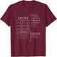 Roleplaying Dice Gamer Dragon Mom Stat Skills Wielding T-Shirt - T-Shirt | Maroon