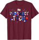 Pharmacy Tech Stethoscope USA Flag Patriotic 4th Of July Men T-Shirt - T-Shirt | Maroon