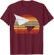 Retro Vintage Paper Airplane Aircraft Paper Plane Aviation T-Shirt - T-Shirt | Maroon