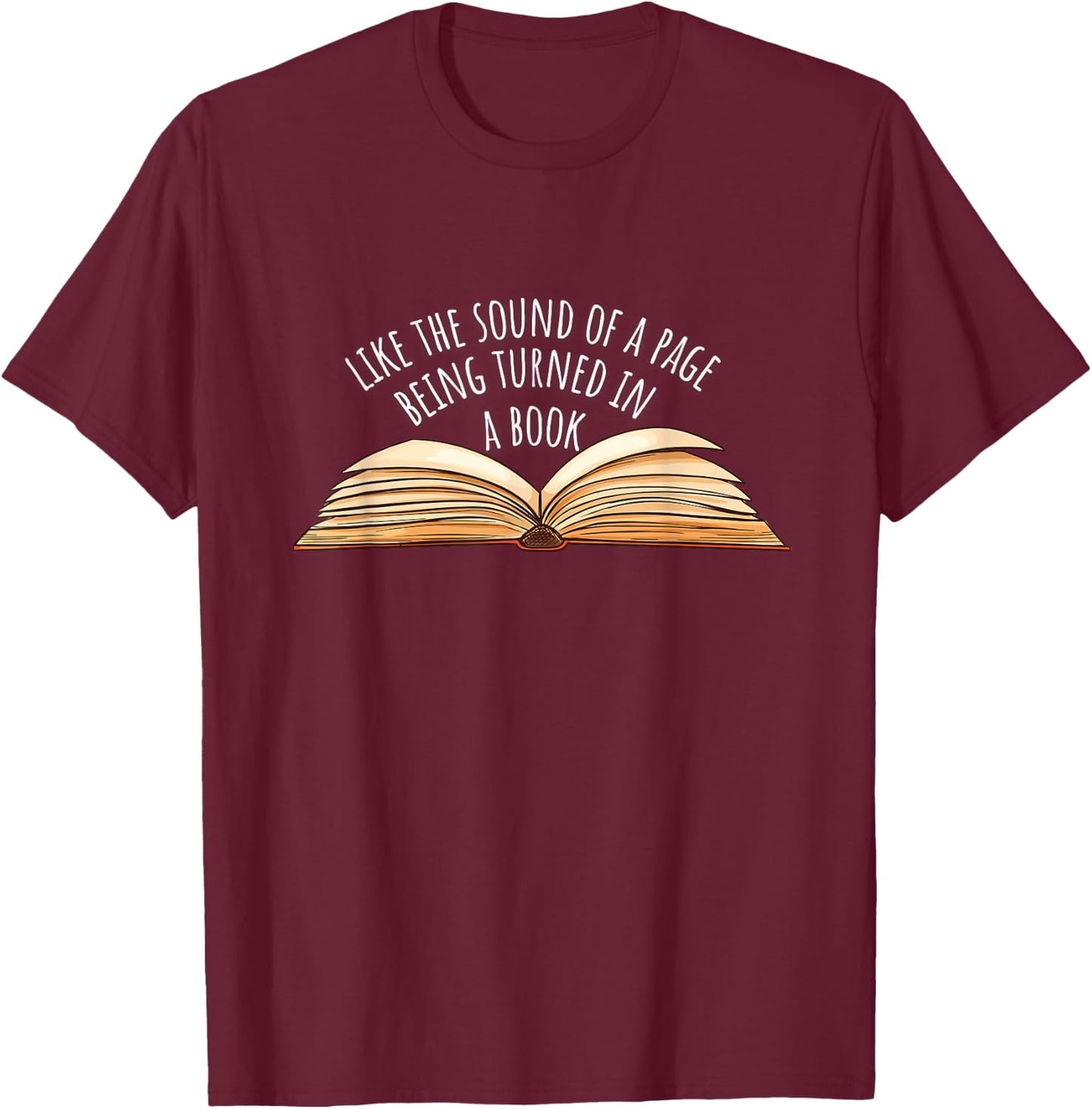 Matilda Like The Sound of A Page T-Shirt - T-Shirt | Maroon