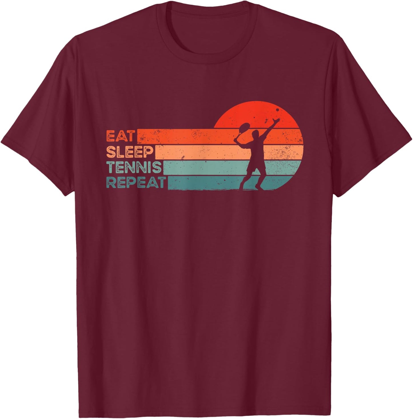 Funny Tennisplayer & Tennis T-Shirt - T-Shirt | Maroon