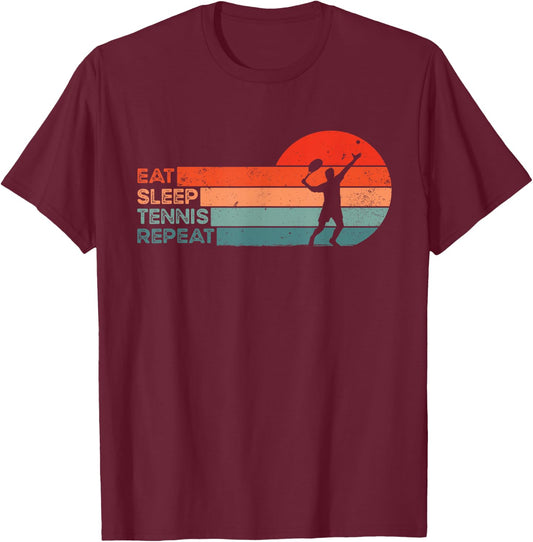 Funny Tennisplayer & Tennis T-Shirt - T-Shirt | Maroon