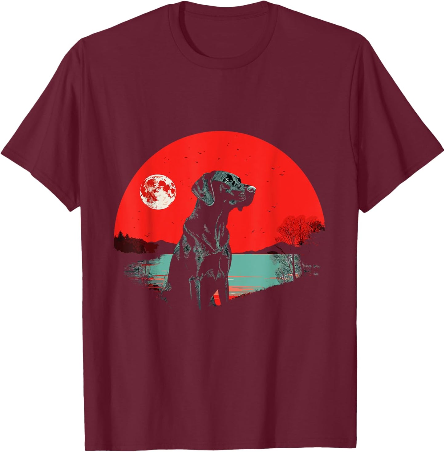 Labrador Retriever Lover Black Lab Fetch T-Shirt - T-Shirt | Maroon