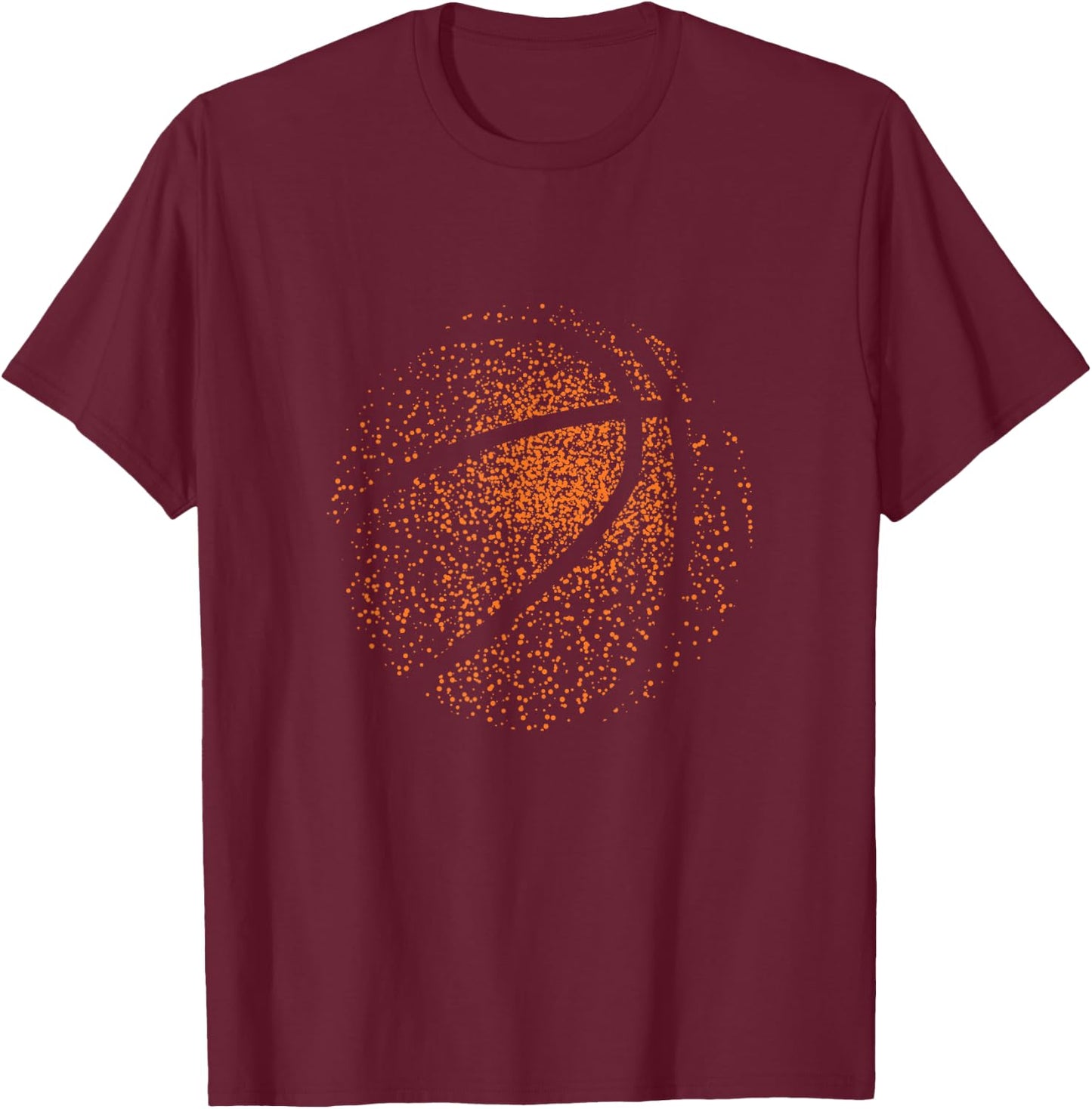 Basketball Shirt for Youth Boys Girls Shirt Men T-Shirt - T-Shirt | Maroon