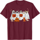 Dog Ghost Cute Dog Dressed As Ghost Funny Halloween Dog Women Kids T-Shirt - T-Shirt | Maroon