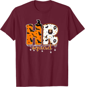 Halloween HR Squad Costume Funny Human Resource T-Shirt - T-Shirt | Maroon