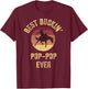 Best Buckin' Pop-Pop Ever Western Rodeo Cowboy Bucking Horse T-Shirt - T-Shirt | Maroon