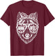 Mama Wolf Face Sunglasses For Mom Mommy on Mother's Day T-Shirt - T-Shirt | Maroon