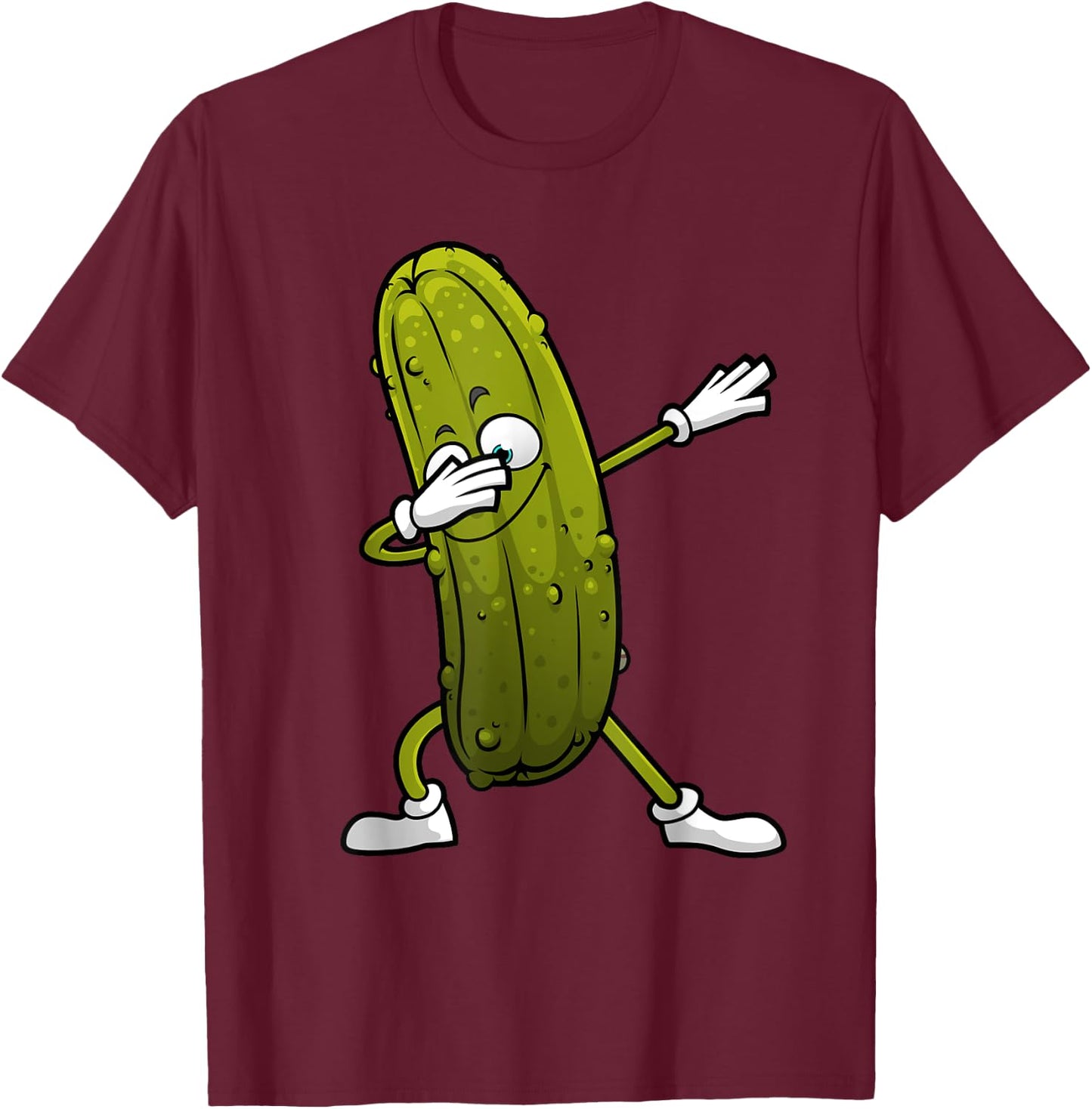 Funny Pickle Women Dill Pickle Dabbing Cucumber Keto T-Shirt - T-Shirt | Maroon
