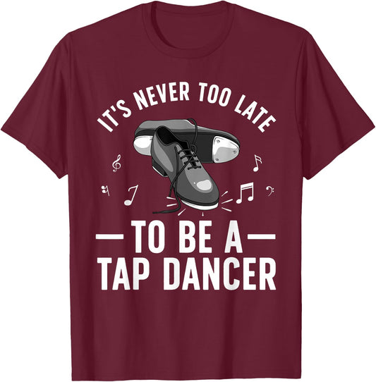 Funny Tap Dancing Art Women Line Dancing Tap Dancer T-Shirt - T-Shirt | Maroon