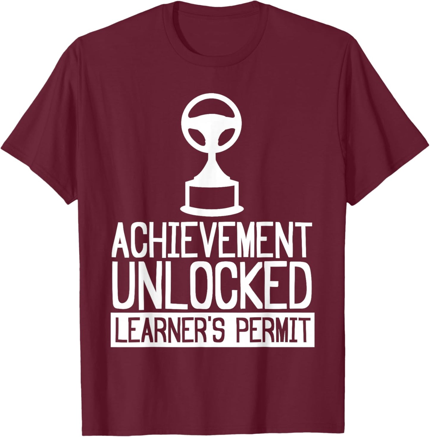 New Driver Learner Permit Driving School - Driver's License T-Shirt - T-Shirt | Maroon