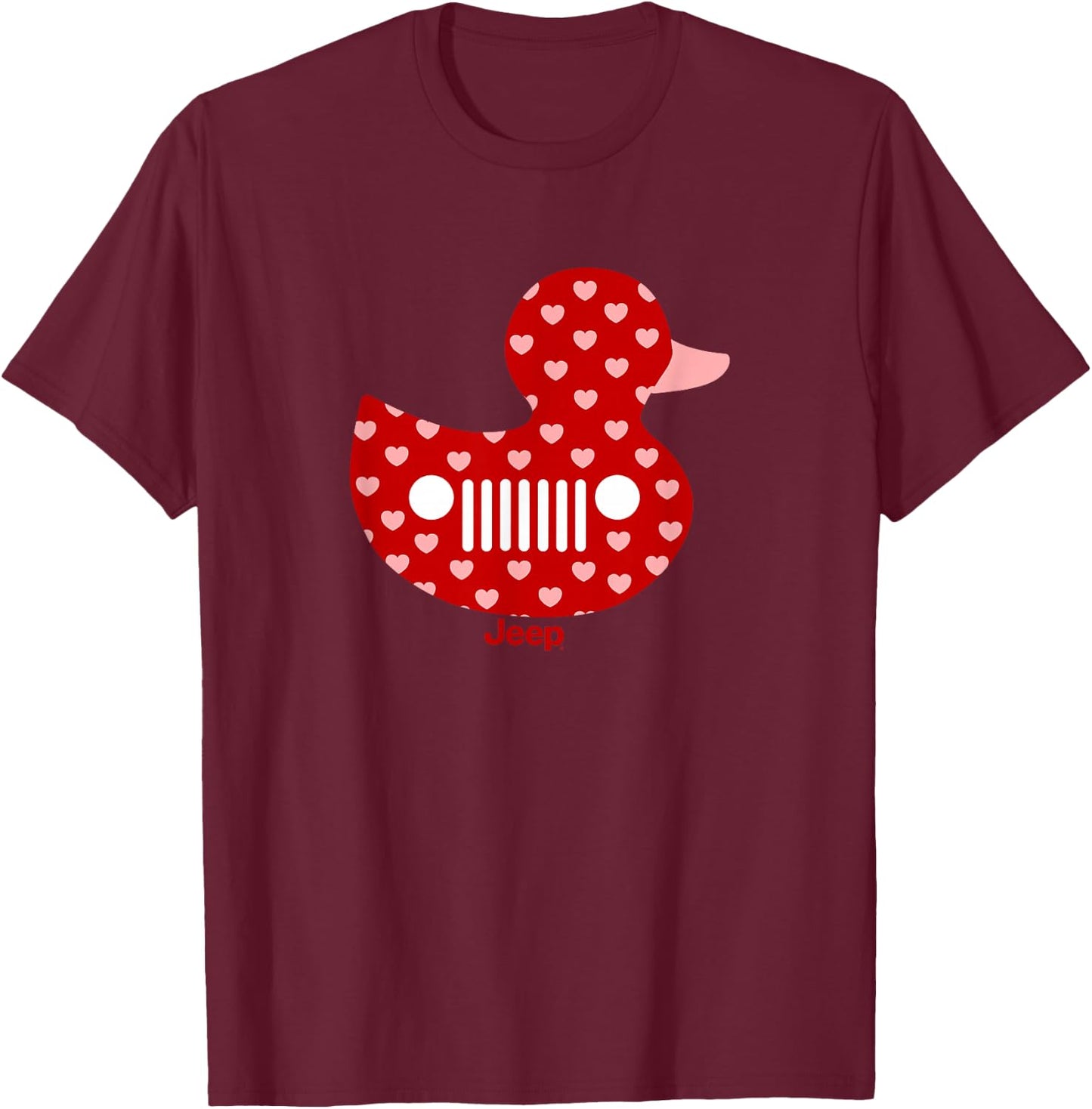 Jeep Love Duck T-Shirt - T-Shirt | Maroon