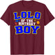 Lolo Of The Birthday Boy Fishing Theme Bday Celebration T-Shirt - T-Shirt | Maroon