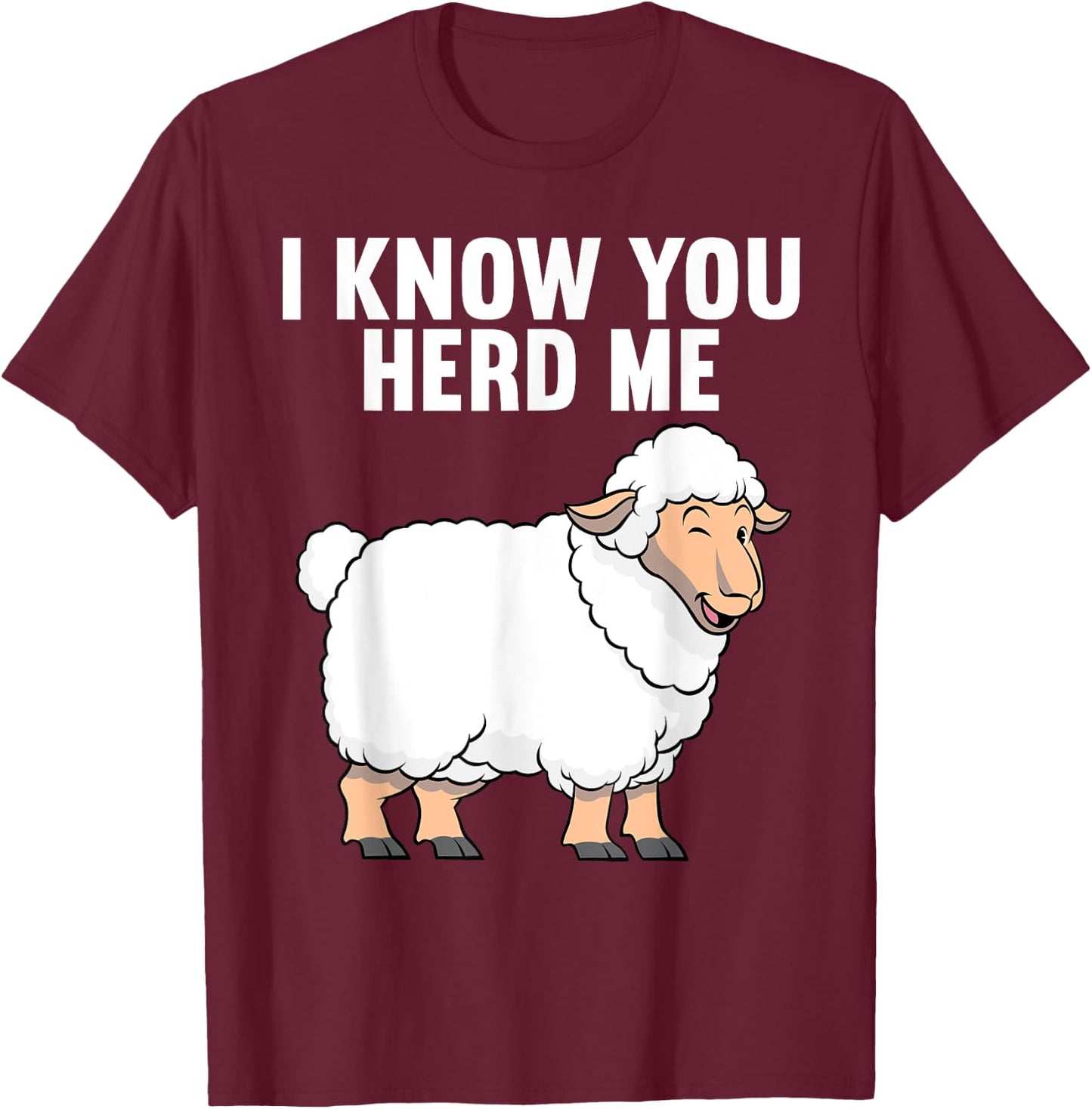 Cute Sheep Design Women Sheep Farm Animal Farmer T-Shirt - T-Shirt | Maroon