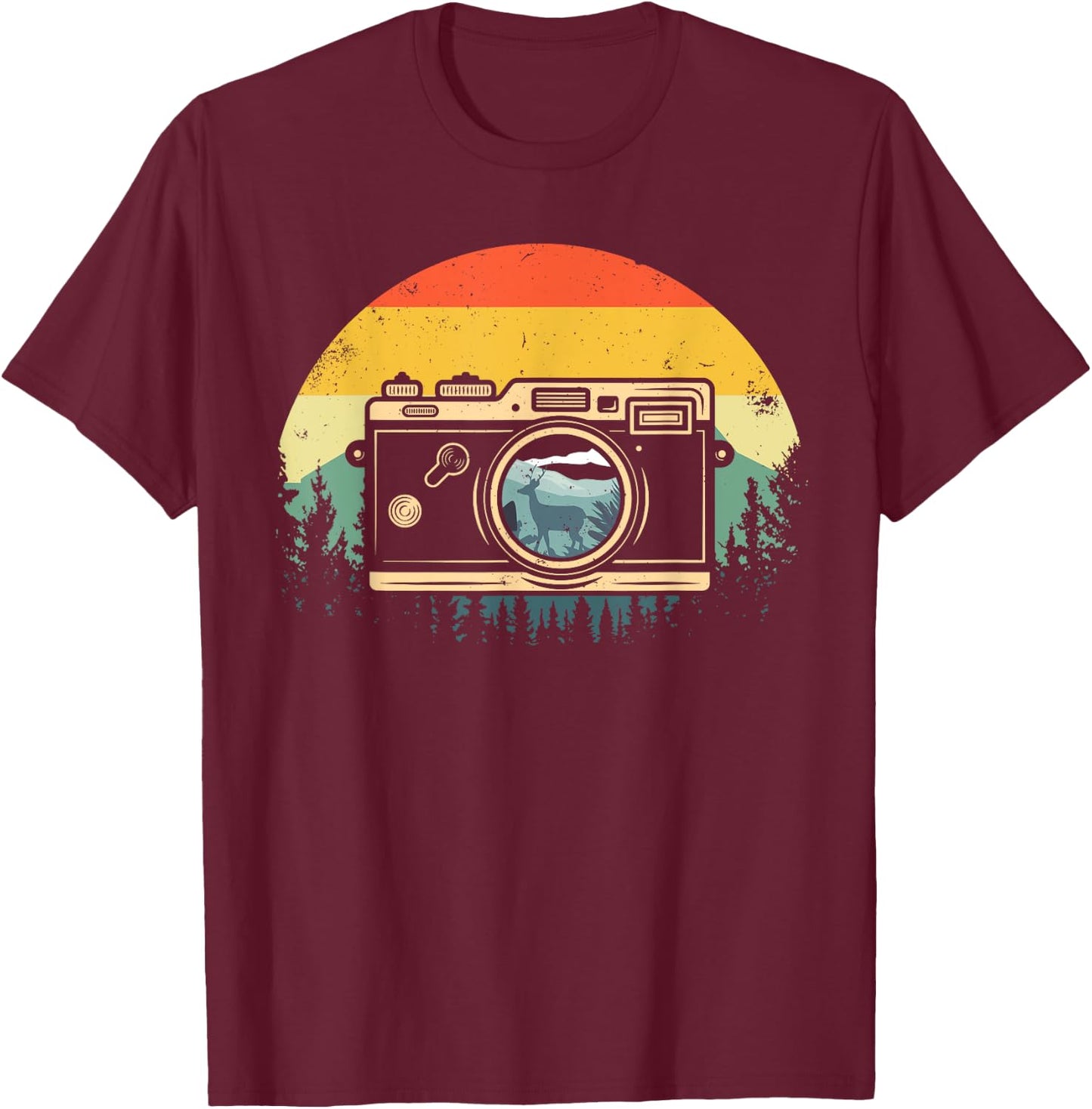 Cool Photography Women Photographer Camera Lover T-Shirt - T-Shirt | Maroon
