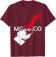 Monaco Country Map Flag Proud Monegasque Patriotic T-Shirt - T-Shirt | Maroon