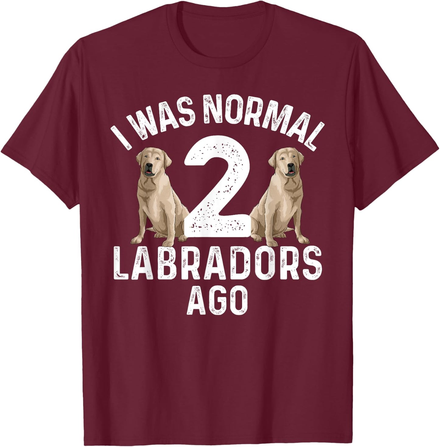 Cute Labrador Design Women Labrador Retriever Lovers T-Shirt - T-Shirt | Maroon