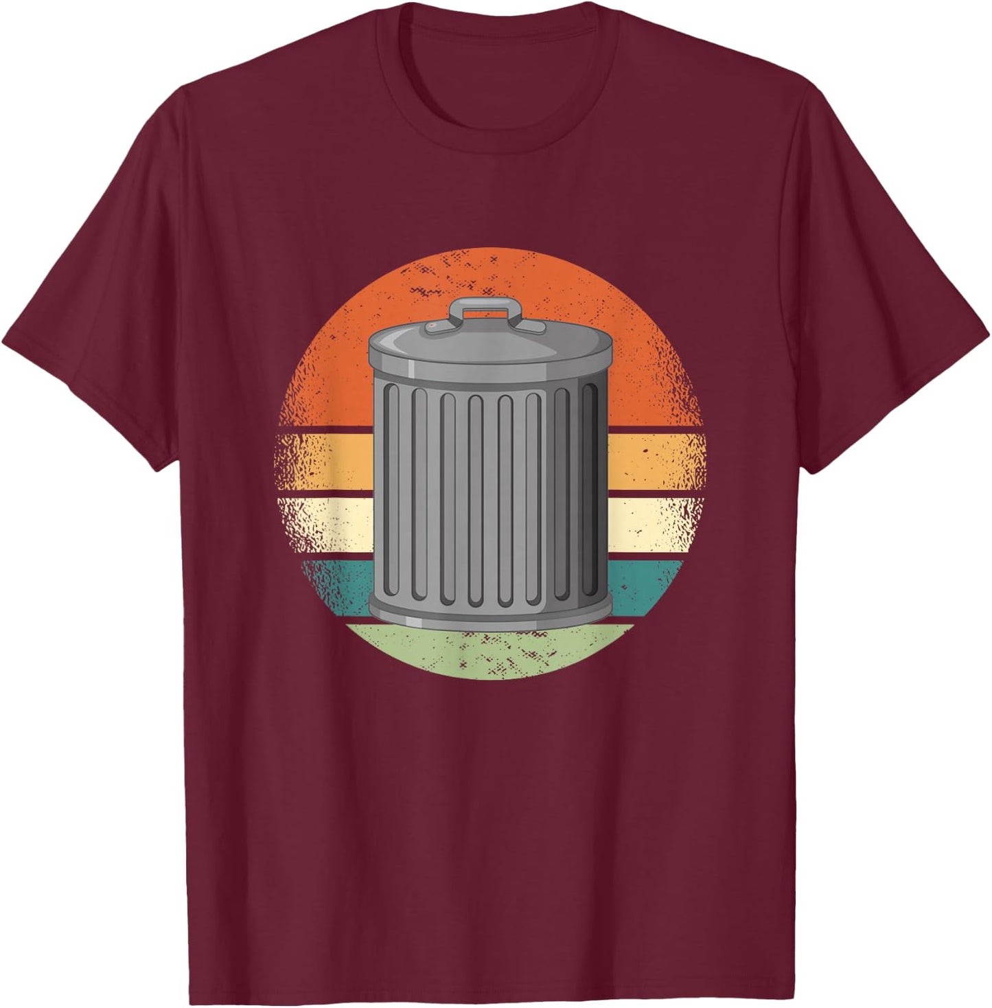 Wheelie Bin Day T-Shirt - T-Shirt | Maroon