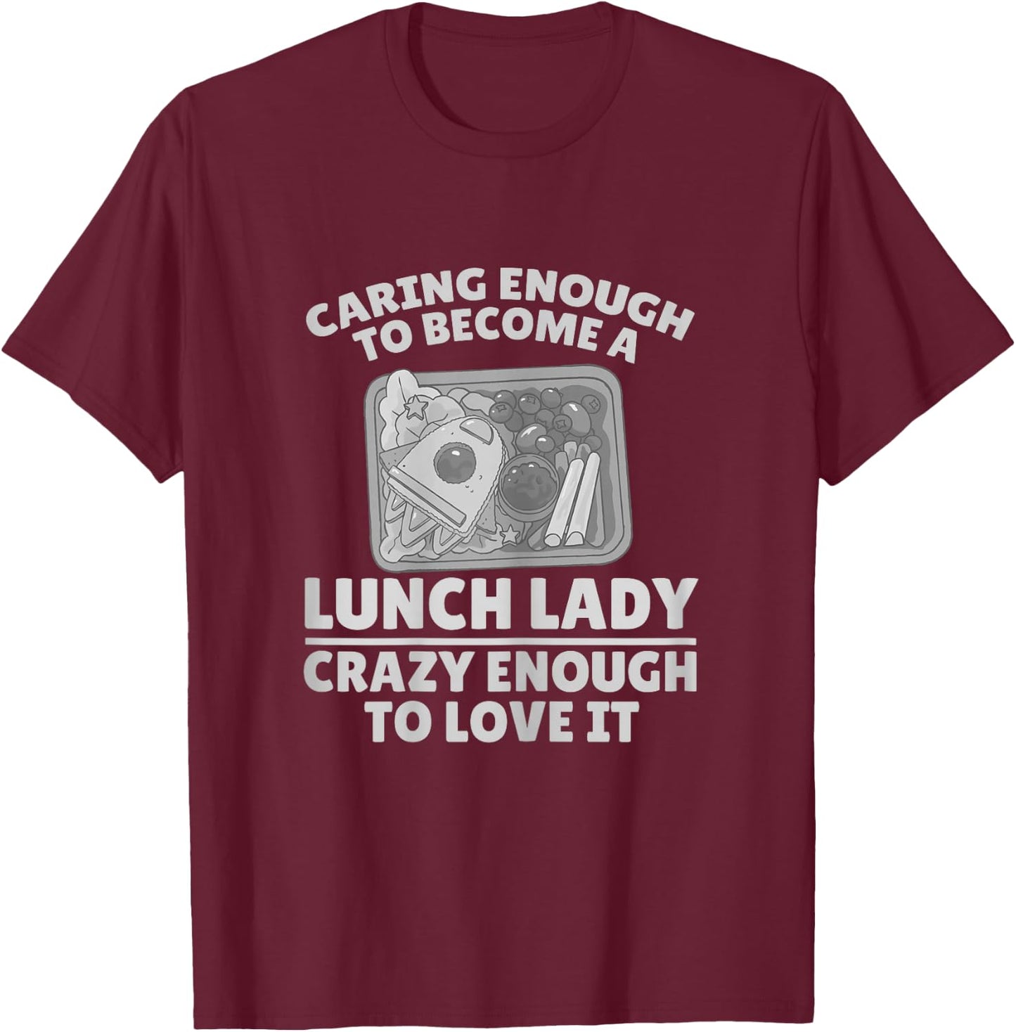 Lunch Lady Food Preparation Service Worker T-Shirt - T-Shirt | Maroon
